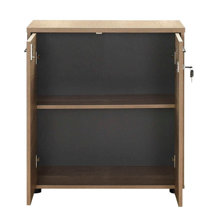 Hanah Home Nkt-522-Tt-1 Estantería Roble 76x75x34cm Tablero de Partículas Melamina 16mm